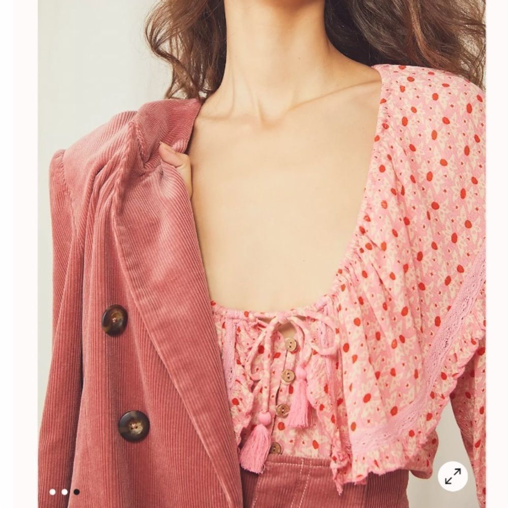 NWT Free People Sunrise Printed Shirt Tunic - Picture 3 of 6